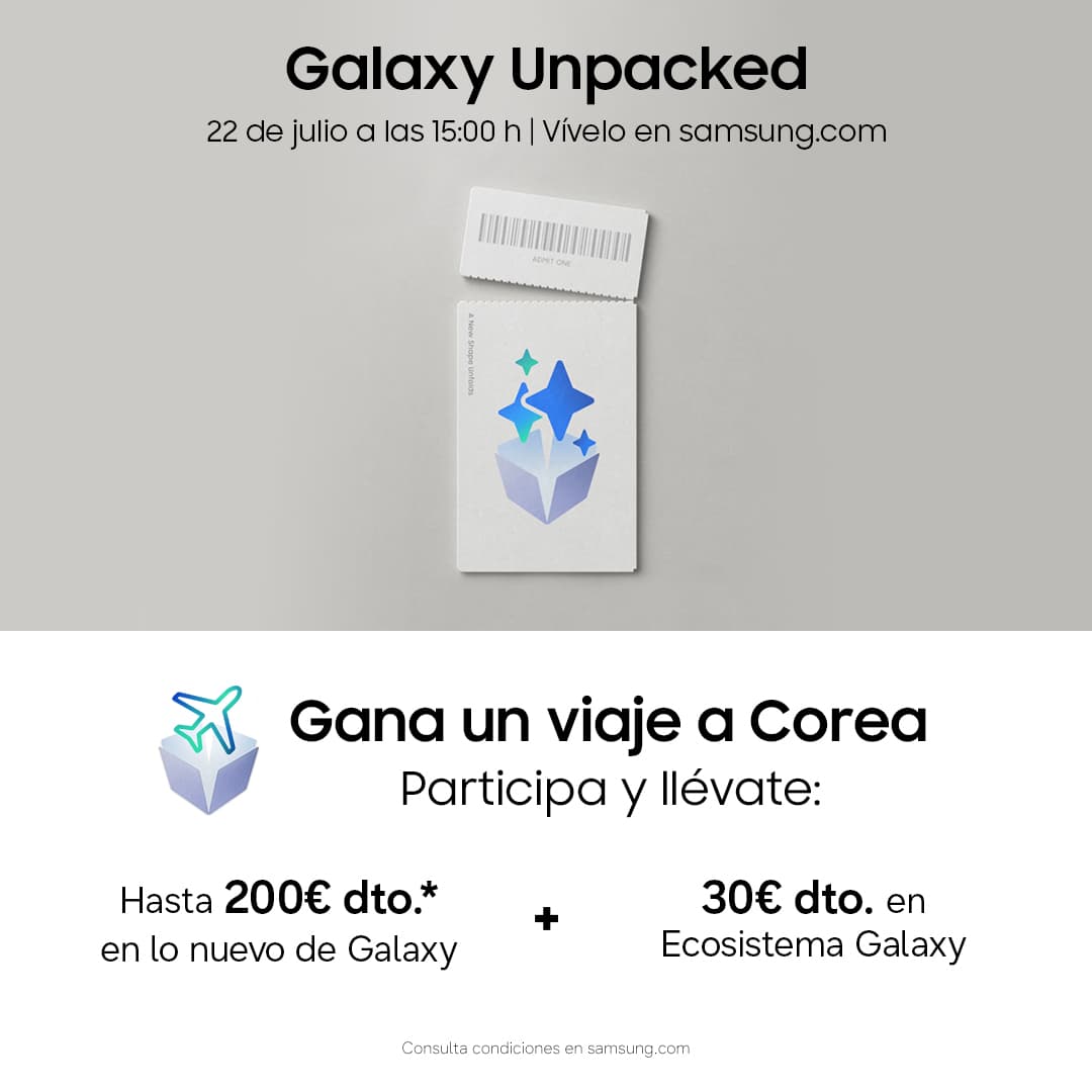 Samsung Galaxy Unpacked | Regístrate para descuentos exclusivos