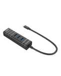 Lindy 43249 Hub de Interfaz USB 3.2 Gen 1 (3.1 Gen 1) Type-C 5000 Mbit/s Negro
