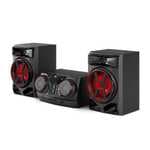 LG CK43N - Microcadena XBOOM, Sistema de Sonido 300W, Bluetooth, USB, Entrada Aux, Sincronización