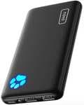 INIU Power Bank, Slimmest Triple 3A de Alta Velocidad 10000mAh Bateria Externa, USB C Bateria Portatil con Linterna