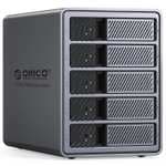ORICO Caja de Aluminio Raid para 5 Discos Duros