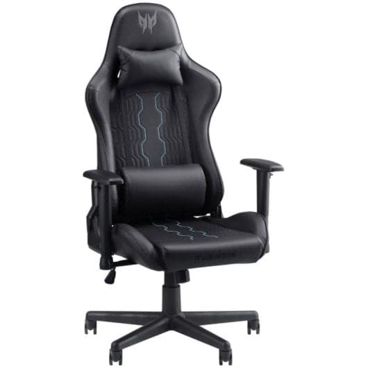 Silla Gaming Acer Predator Rift Go Negra y Azul, 120 kg, Reposabrazos 1D, Respaldo Ajustable