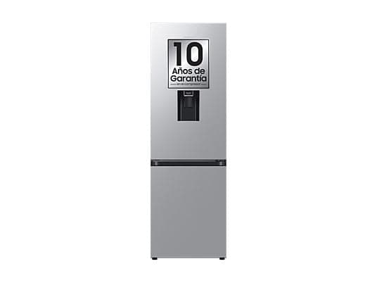 Frigorífico combi - Samsung Smart RB34C632DSA/EF, No Frost, 185.3cm, 341l, All Around Cooling, Dispensador de agua, WiFi, Inox