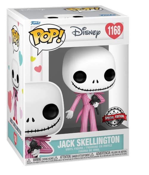 Figura Funko Pop Jack con Traje Rosa Disney Pesadilla Antes de Navidad 30 Aniversario
