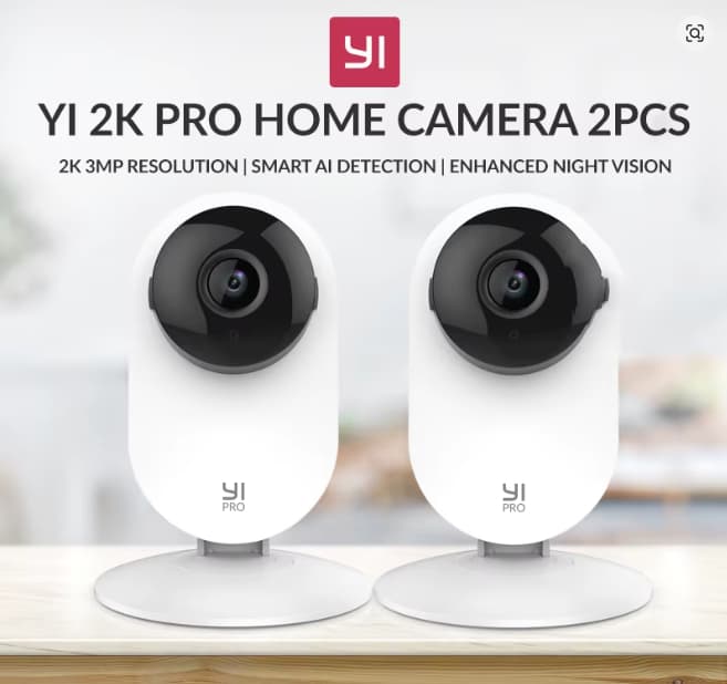 2x Cámaras de Seguridad YI Pro 2K