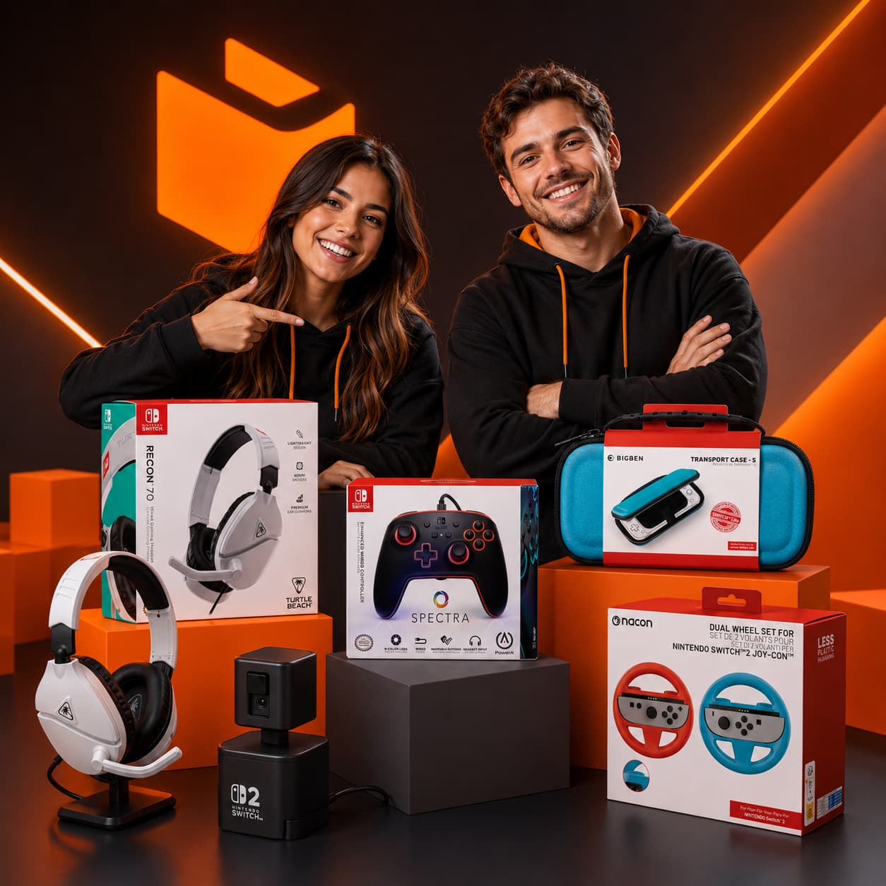Selección Ofertas PcComponentes: Accesorios Nintendo Switch 2, gaming y tecnología: mandos, fundas, auriculares, accesorios y videojuegos