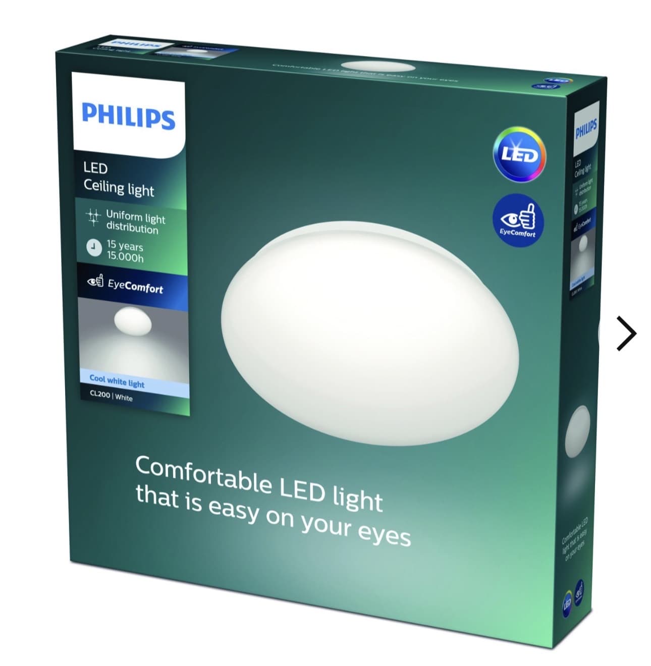 3 Unidades - Plafón Led Philips CL200 17 W Neutra