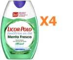Licor del Polo - Pasta de Dientes 2 en 1 Menta Fresca, Fresh, 4 X 75 ml.