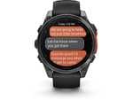 Reloj deportivo - Garmin Fénix 8, Black con Slate Gray Stainless Steel, 51 mm, 1.4" AMOLED, GPS, Garmin Pay, Bluetooth, Autonomía 29 días