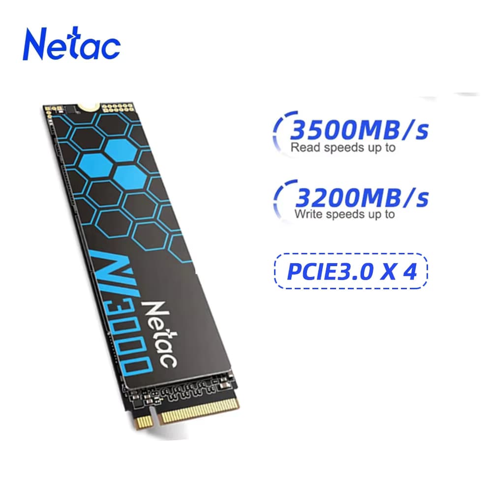SSD 1TB Netac 3500MB/s NVMe M2 2280 PCIE3.0X4