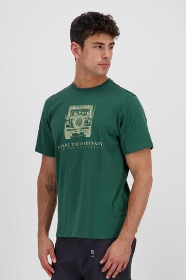 Camiseta Boriken Manga corta - Verde. Tallas de la S a XL