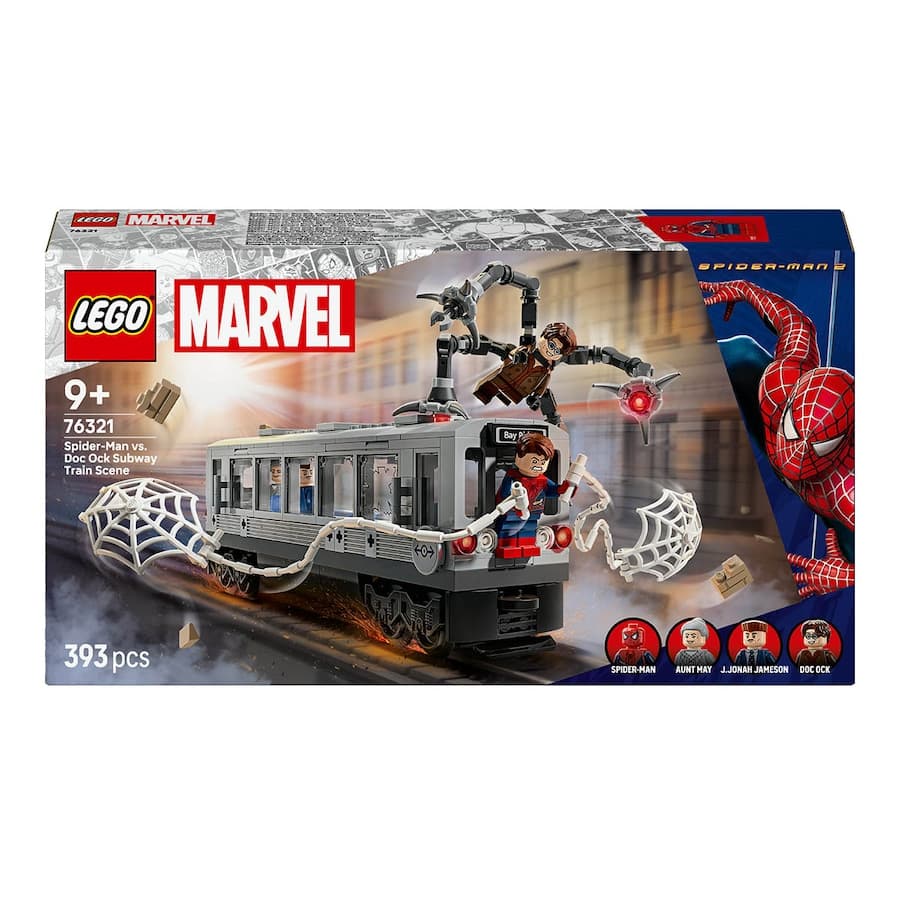 LEGO Marvel Spider-Man vs. Doc Ock: Escena del Tren Subterráneo 76321 + sorteo viaje a Nueva York para 2