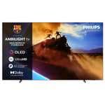 TV OLED 48" - Philips Ambilight 48OLED770/12, UHD 4K, Philips P5, Smart TV, Dolby Atmos; DTS:X, Negro mate