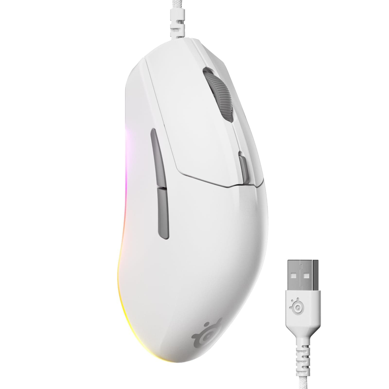 SteelSeries Rival 3 Gen 2 - Raton Gaming - Sensor óptico TrueMove Core de 8500 dpi - Durabilidad de 60 M de clics - Baja latencia