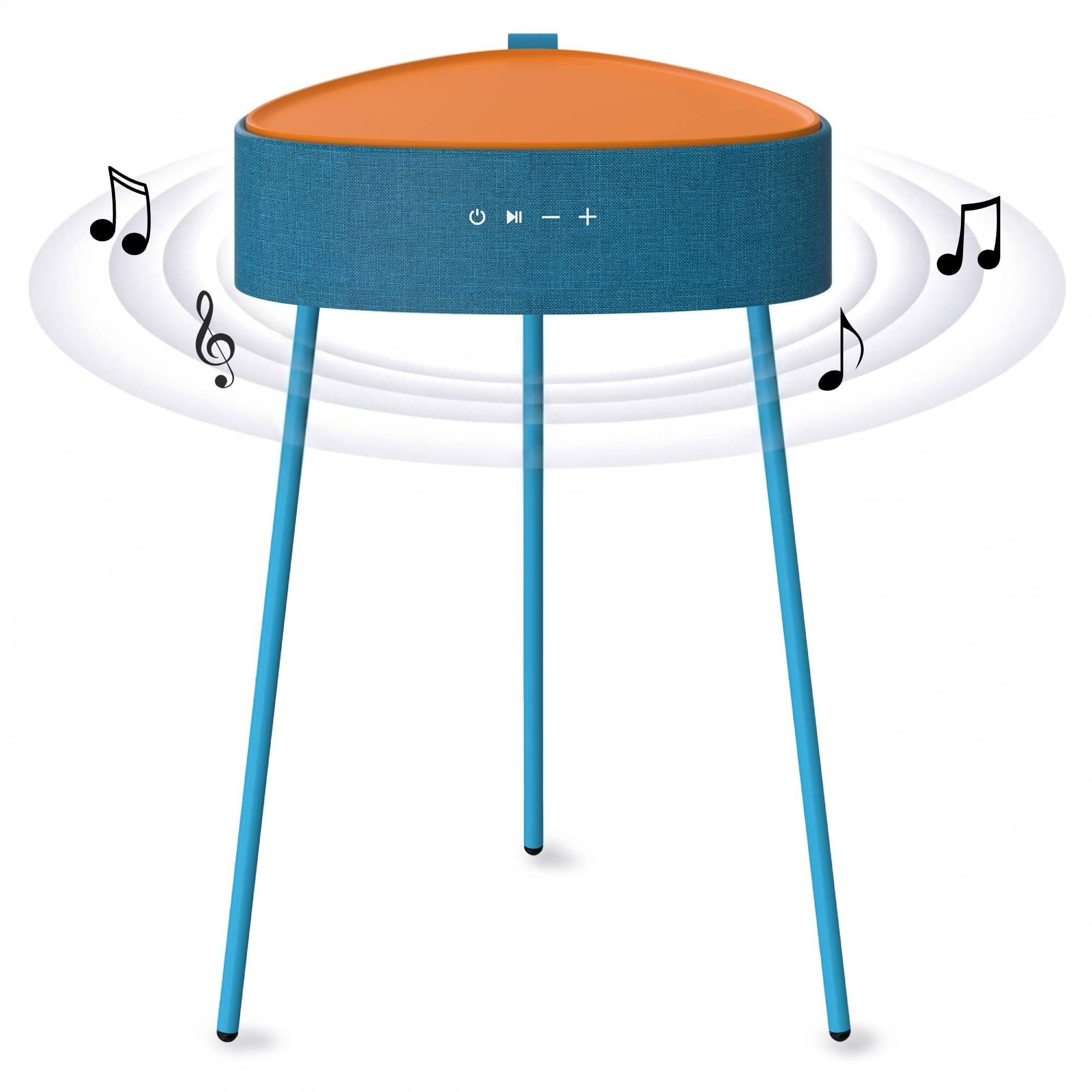 Mesa auxiliar con altavoz portátil de 20 W, Bluetooth, carga inalámbrica y batería de 2500 mAh - TD Systems SM20B11P