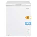 Congelador arcón Comfee RCC146WH2EU(E) 143L convertible a frigorífico con compresor inverter, silencioso y apto para garajes
