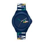 Lacoste Reloj Analógico de Cuarzo para Hombre Colección NEOCROC con Correa de Silicona Azul Marina - 2011184
