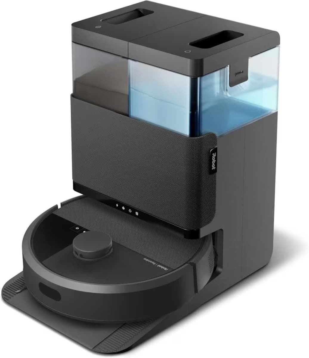 Robot aspirador y friegasuelos iRobot Roomba Plus 405 Combo con Base AutoWash Negro