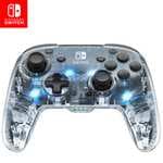 PDP Mando Afterglow Deluxe Wireless Nintendo Switch, Normal, Gris (Prismatic)