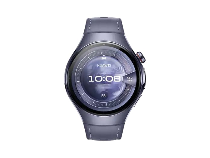 HUAWEI Watch 5, 46mm Smartwatches, Multi-Sensor Revolucionario X-Tap, SpO2 con la Yema del Dedo, Health Glance, ECG, HRV, eSIM, Morado