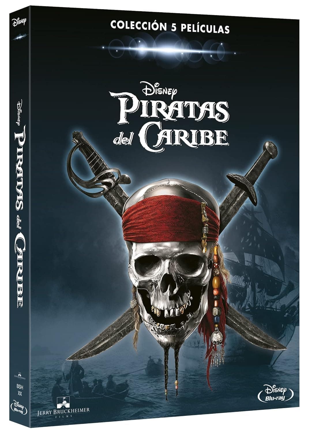 Piratas del Caribe 1-5 (Pirates of the Caribbean) (Blu-ray) Pack: La Maldicion de la Perla Negra, El Cofre del Hombre Muerto (Prime)