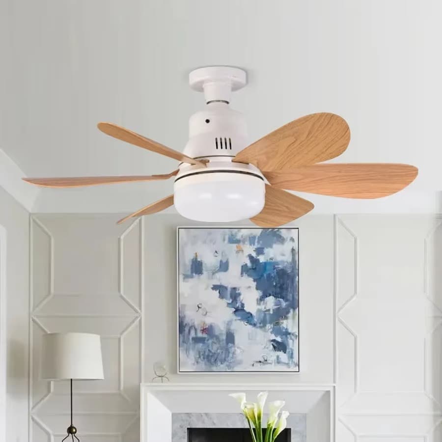 Ventilador de Techo LED Inteligente con Mando a Distancia – Luz Regulable y Modo Nocturno