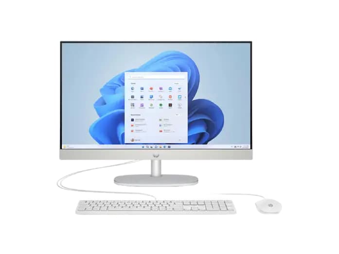 All in one - HP 24-cr0183ns, 23.8" Full-HD, Intel Core i5-1335U, 8 GB RAM, 512 GB SSD, Iris Xᵉ, Windows 11 Home, Blanco caracola