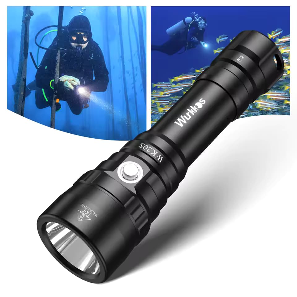 Linterna de buceo de alta potencia Wurkkos WK20S