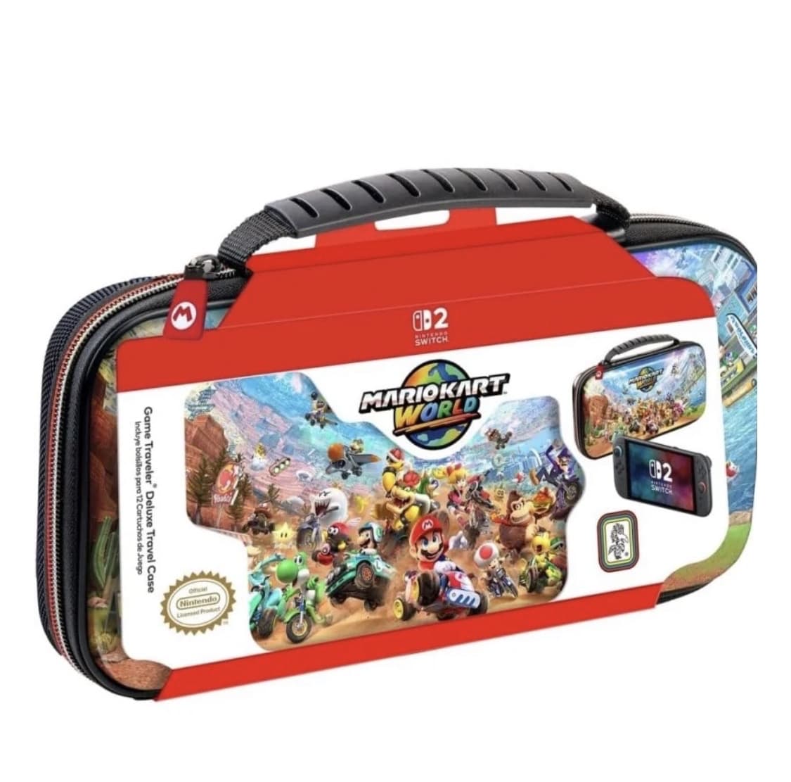 Funda de Transporte Licenciada Blackfire Game Traveler Deluxe Mario Kart World para Nintendo Switch 2