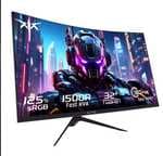 Monitor KTC H32S17 32" 2560x1440 QHD 180 Hz HVA curvo 1500R 300cd/m2 Brillo, 125% sRGB, 1 ms (MPRT) Tiempo de respuesta