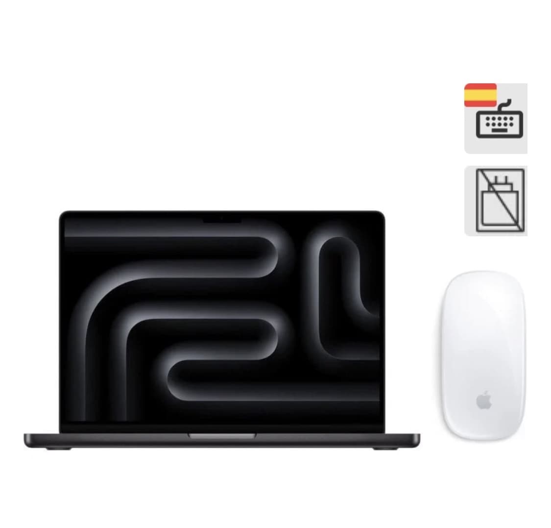 Apple MacBook Pro 14″ – Chip M5 Pro (CPU 15 núcleos, GPU 16 núcleos), 24GB RAM, 1TB SSD + Magic Mouse