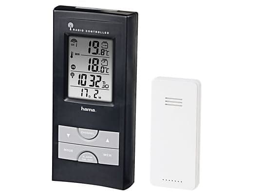 Estación Meteorológica Hama EWS-165: Con Alarma de Heladas y Reloj Radiocontrolado DCF