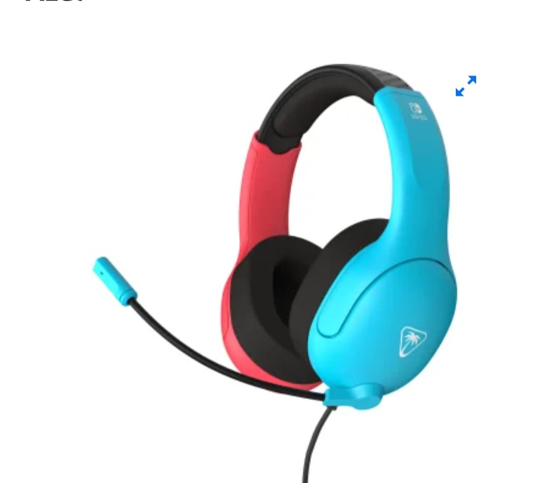 Auricular Turtle Beach con cable compatible con Nintendo Switch y Nintendo Switch 2 Airlite Fit Rojo y Azul