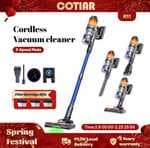 Aspiradora sin cable COTIAR R11 500W 50Kpa, 60 min autonomía, pantalla LED y triple filtro HEPA