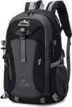 Mochila de senderismo para hombre y mujer, 40 L, impermeable, ligera, plegable, con rayas reflectantes para ciclismo, escalada,