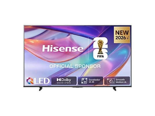 TV QLED 55" - Hisense 55E7S, QLED 4K, Escalador 4K IA, Modo Juego Plus, Dolby Visión IQ, Negro