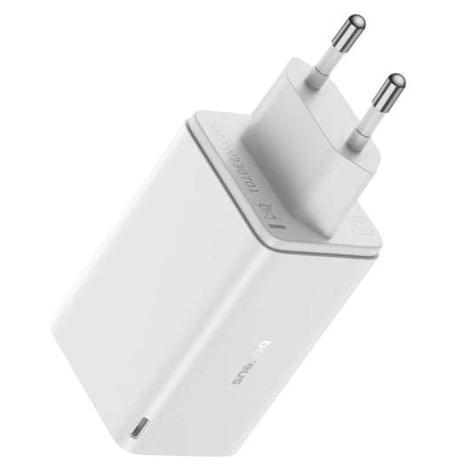 Baseus GaN6 Pro Cargador de Pared 65W USB-C/USB-A Blanco