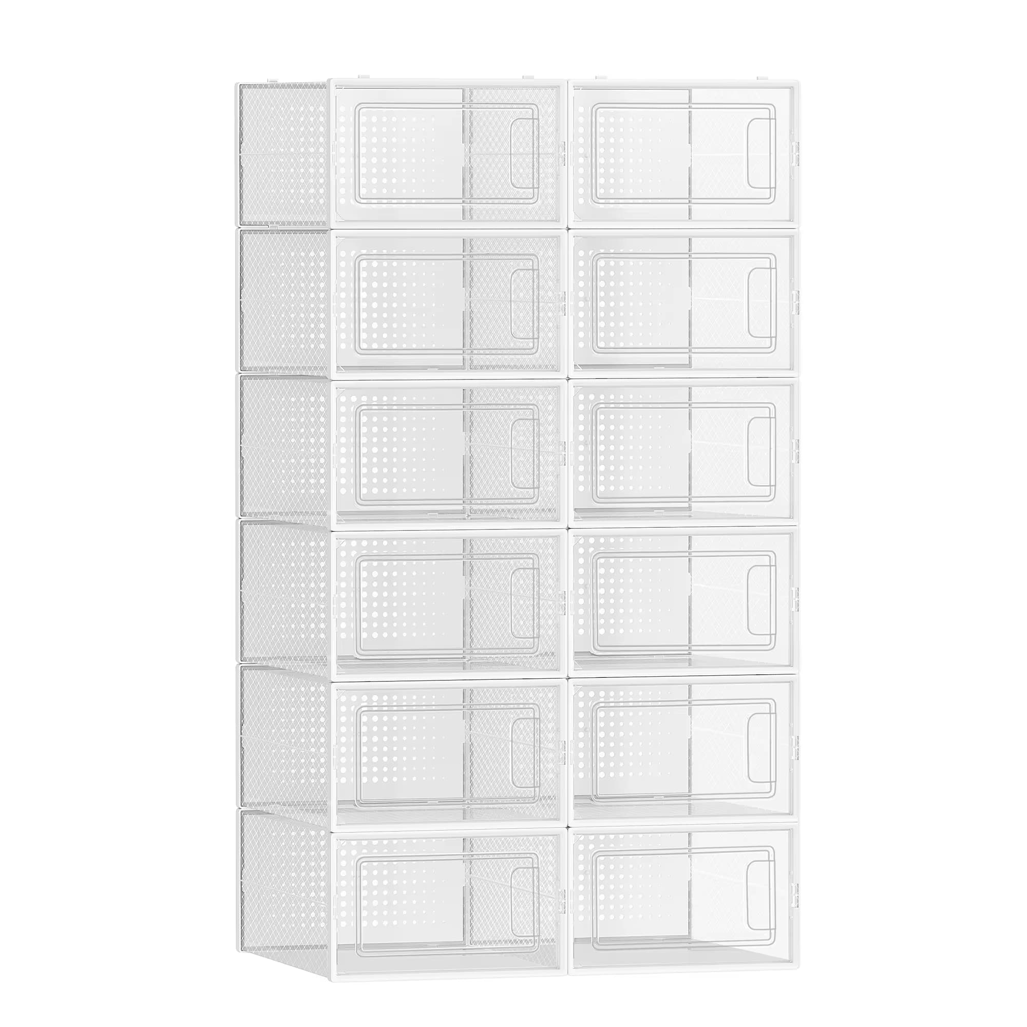 SONGMICS 12 Cajas organizadores Apilables de Zapatos (Desde España)