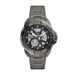 Fossil Bronson Reloj para Hombre, Movimiento automático con Correa de Cuero, Nylon o Acero Inoxidable