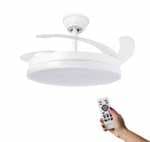 Ventilador de Techo LED Olga 107cm (Motor DC, Aspas Retráctiles y Silencioso)