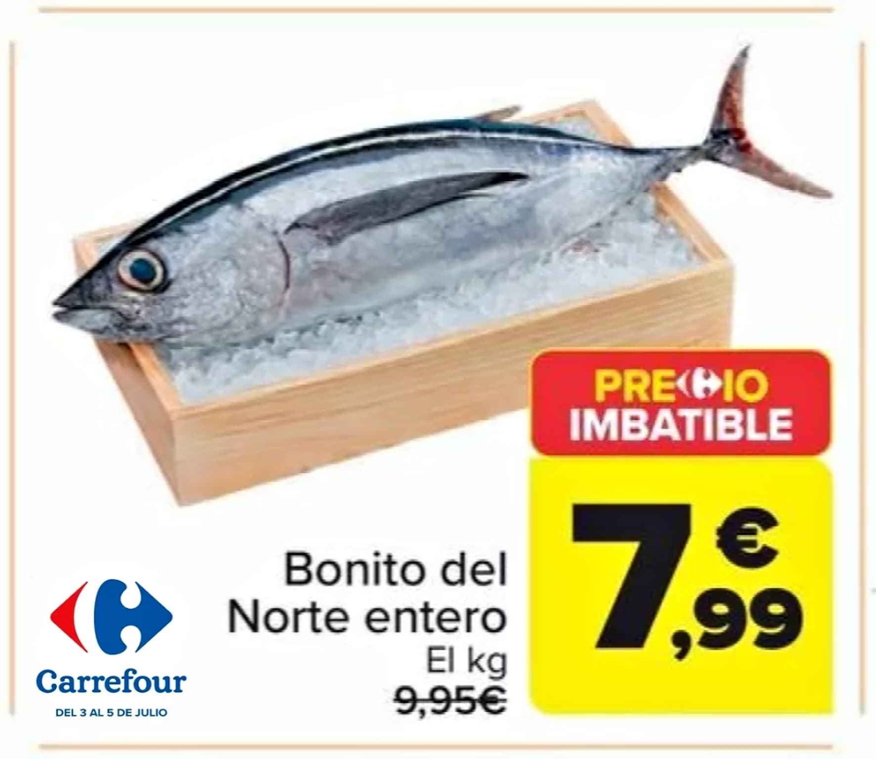 Bonito del Norte entero a 7,99€ el Kilo