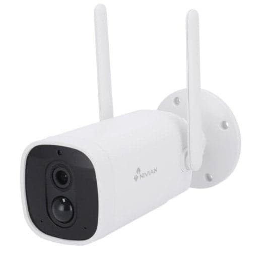 Cámara de Vigilancia Nivian WiFi FullHD Batería 10400mAh Blanca