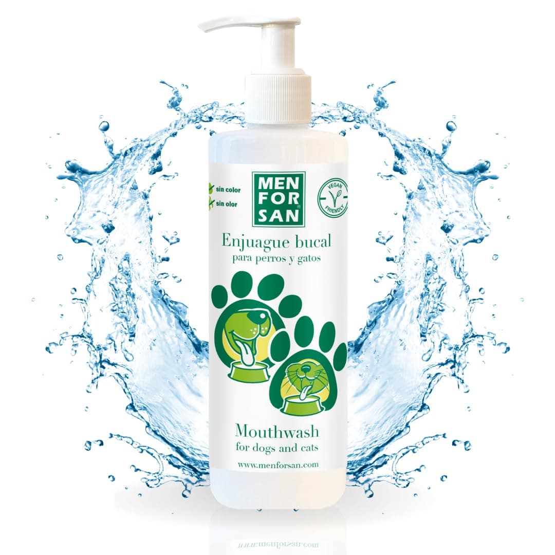 MENFORSAN - Antisarro enjuague bucal para perros y gatos, 500 ml,
