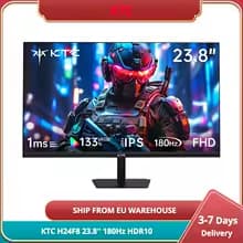 KTC H24F8 Monitor Gaming 23.8" FHD (1920x1080) IPS Fast, 180hz (190Hz oc), 1ms GTG, HDR10, / 94% DCI-P3, Adaptive Sync, Low Blue Light