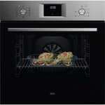 Horno eléctrico AEG OU5AB21CM 65 L Inox antihuellas con Aqua Clean y guía telescópica
