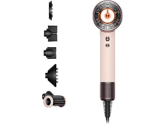 Secador - Dyson Supersonic Nural, 5 Accesorios inteligentes, 4 Niveles temp precisos, Ceramic Pink/ Rose Gold