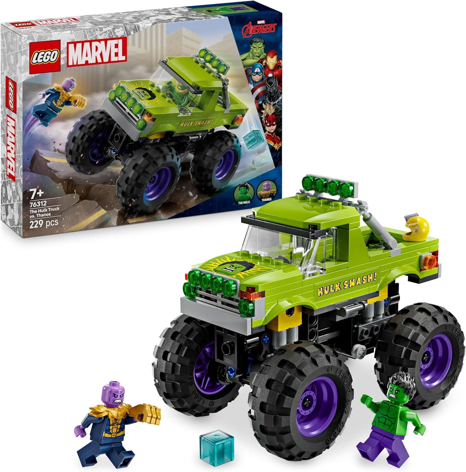 LEGO Super Heroes Marvel The Hulk Truck vs. Thanos V29 76312