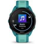 Reloj deportivo - Garmin Forerunner 165 Music, Azul, 20 mm, 1.2" AMOLED, 4 GB, Garmin Pay, Control inteligente
