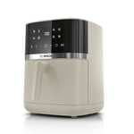 Bosch - Freidora de aire Serie 4, Air Fryer XXL, 6,1 L, 7 programas, dos placas de calor, descongela, mantiene el calor, beige mate,MAF462C0
