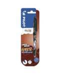 Naruto Edition Boligrafo de tinta borrable, de punta media Frixion Ball Pilot Negro